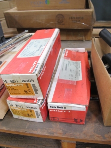 LOT TO INCLUDE: (2) RIDGID TUBING BENDERS, MODE# 397, (3) HILTI ANCHOR BOLTS, 3/4" DIA 7"LEN, (1) TOOL,INSULATION STRIPPER,AERIAL TREE WIRE/SPACER CABLE AND MID-SPAN TYPE KIND,5, 15, 25, 35 KV TREE WIRE AND SPACER CABLE SIZE INSULATION STRIPPER - AERIAL TREE WIRE/SPACER CABLE END AND MID-SPAN STRIPPER ON 5 KV, 15KV, 25KV, 35 KV TREE WIRE AND SPACER CABLE, MISC, TUBING AND COUPLINGS. LOADING & HANDLING FEE $15-4538